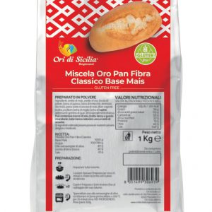 Oro pan fibra classico base mais Ori di Sicilia senza glutine e senza lattosio
