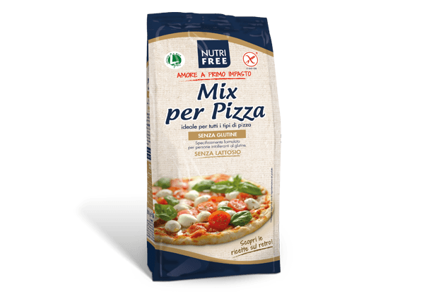 Mix per pizza nutrifree senza glutine e senza lattosio