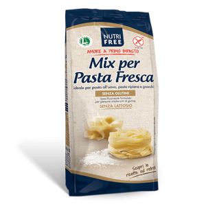 Mix per pasta fresca nutrifree senza glutine e senza lattosio