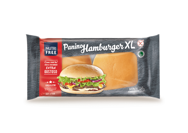 Panino hamburger XL nutifree senza glutine e senza lattosio