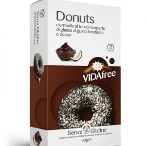Donuts cioccolato fondente e cocco vidafree senza glutine
