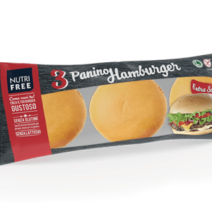 Panino hamburger nutrifree senza glutine e senza lattosio